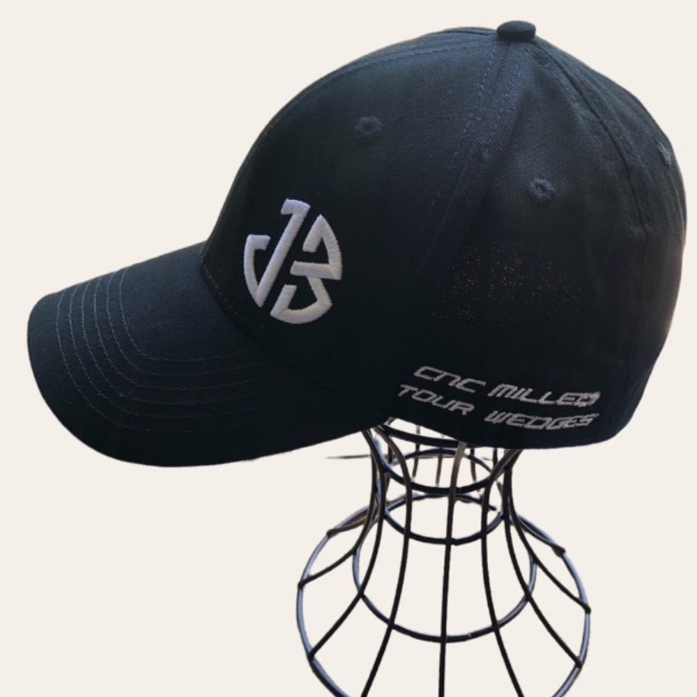 Golf hat mid profile CNC Milled Tour Wedges black/white,stitch, Sub Seventy